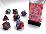 GeminiÃ‚Â® Polyhedral Blue-Red/gold 7-Die Set