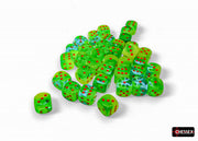 GeminiÃ‚Â® 12mm d6 Plasma Green-Teal/orange LuminaryÃ¢â€žÂ¢ Dice BlockÃ¢â€žÂ¢ (36 dice)