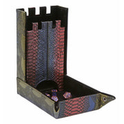 Forged Draco Castle Dice Tower & Tray Rainbow