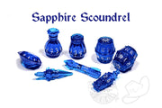 PolyHero Rogue 8 Dice Set Sapphire Scoundrel