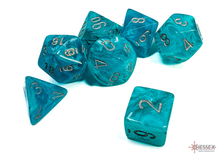 CirrusÃ‚Â® Polyhedral Aqua/silver 7-Die Set