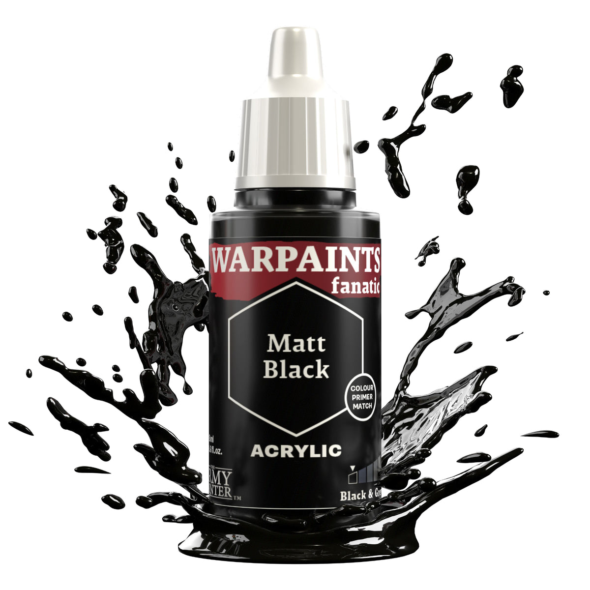 Warpaints Fanatic Matt Black 18ml