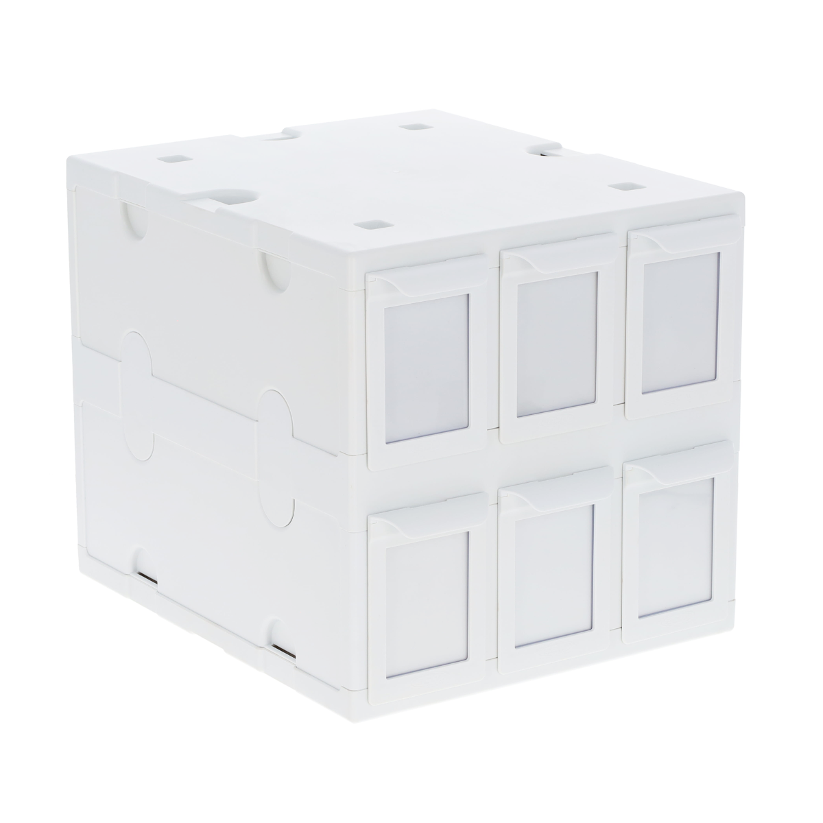 Card Catalog 6 Drawer White