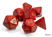 ScarabÃ‚Â® Polyhedral Scarlet/gold 7-Die Set