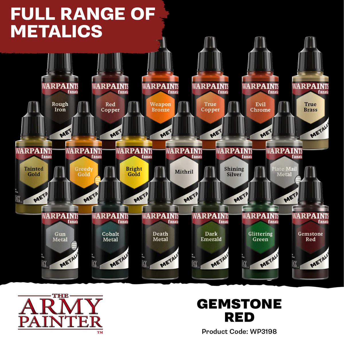 Warpaints Fanatic: Metallic - Gemstone Red 18ml