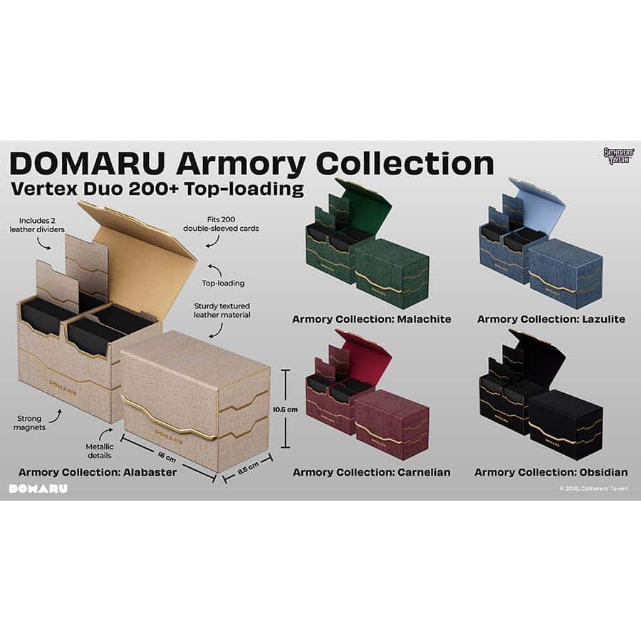 Domaru Armory Vertex Duo 200-Plus Deck Box Alabaster