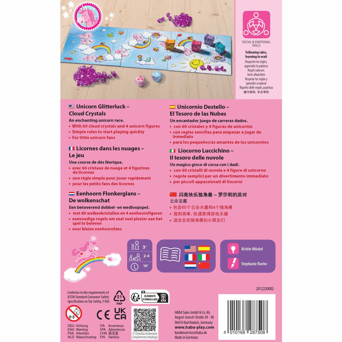 Unicorn Glitterluck Cloud Crystals (Pink)