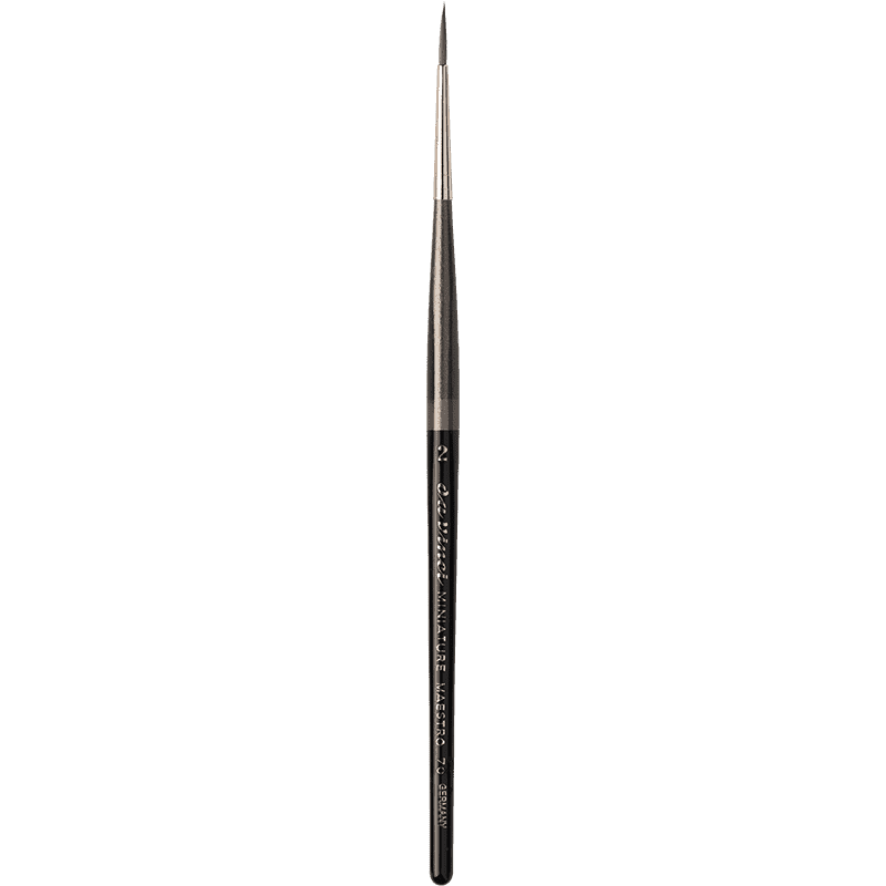 Da Vinci Maestro Miniature Round Kolinsky Sable Extra Long Pointed Size 2