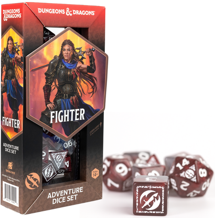 D&D Adventure Dice Fighter Red (NEW)