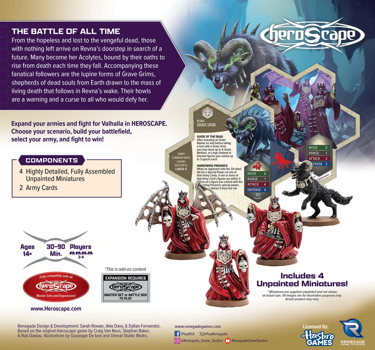 HeroScape Revnan Acolytes and Grave Grim Army Expansion