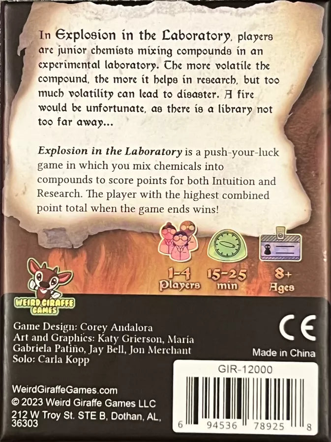 Explosion in the Laboratory