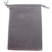 Dice Bag Suedecloth (S) Grey 4" x 5 1/2"