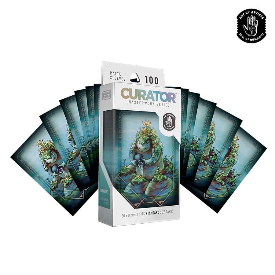 Orange Nebula Curator Sleeves (100) Tranquility