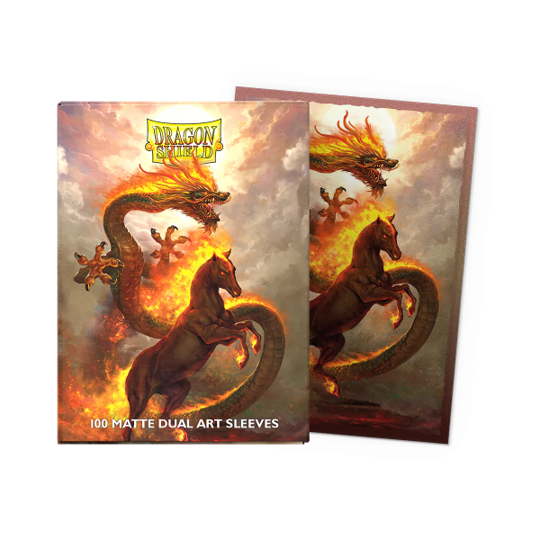 Dragon Shields Fire Horse 2026 Matte Dual Art (100)