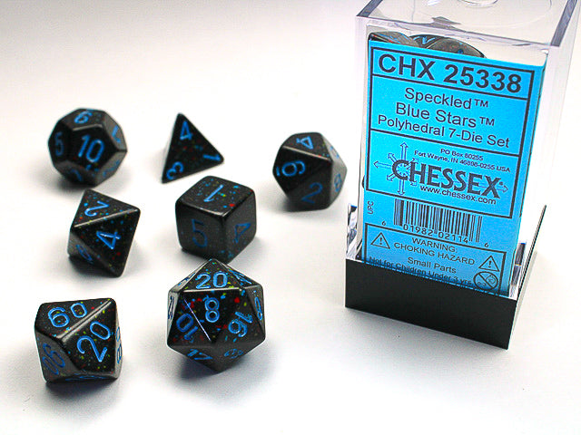 SpeckledÃ‚Â® Polyhedral Blue StarsÃ¢â€žÂ¢ 7-Die Set