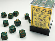 Opaque 12mm d6 Dusty Green/copper Dice BlockÃ¢â€žÂ¢ (36 dice)