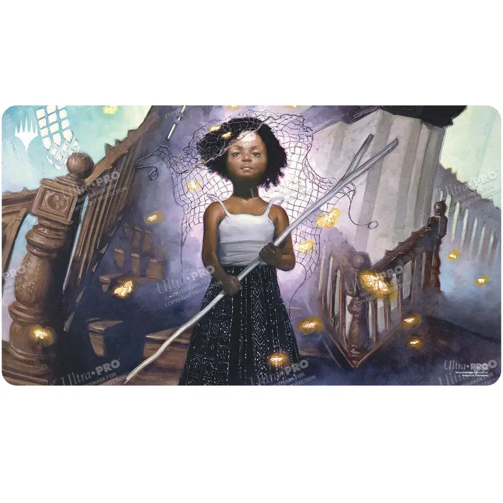 MTG Duskmourn Playmat Commander B Aminatou Veil Piercer