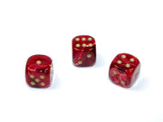 VortexÃ‚Â® 12mm d6 Burgundy/gold Dice BlockÃ¢â€žÂ¢ (36 dice)