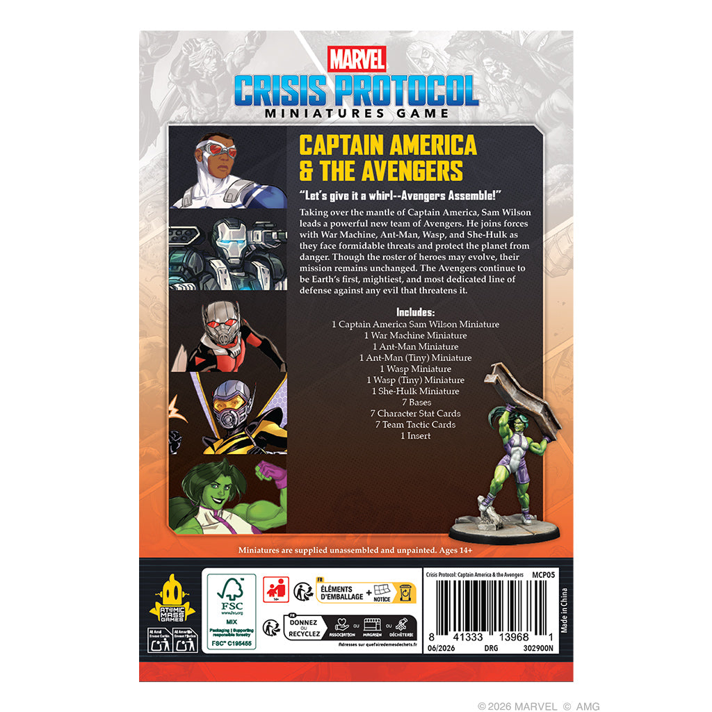 Marvel: Crisis Protocol – Captain America & The Avengers Character Pack