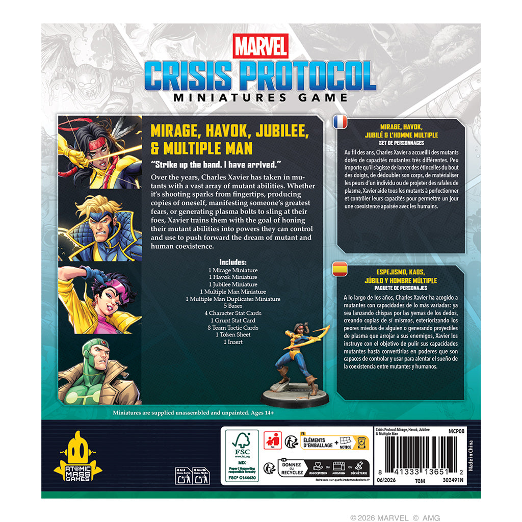Marvel Crisis Protocol – Mirage, Havok, Jubilee & Multiple Man