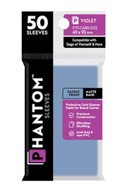 Phantom Violet Sleeves Gloss/Matte 49x93mm Clear 50ct