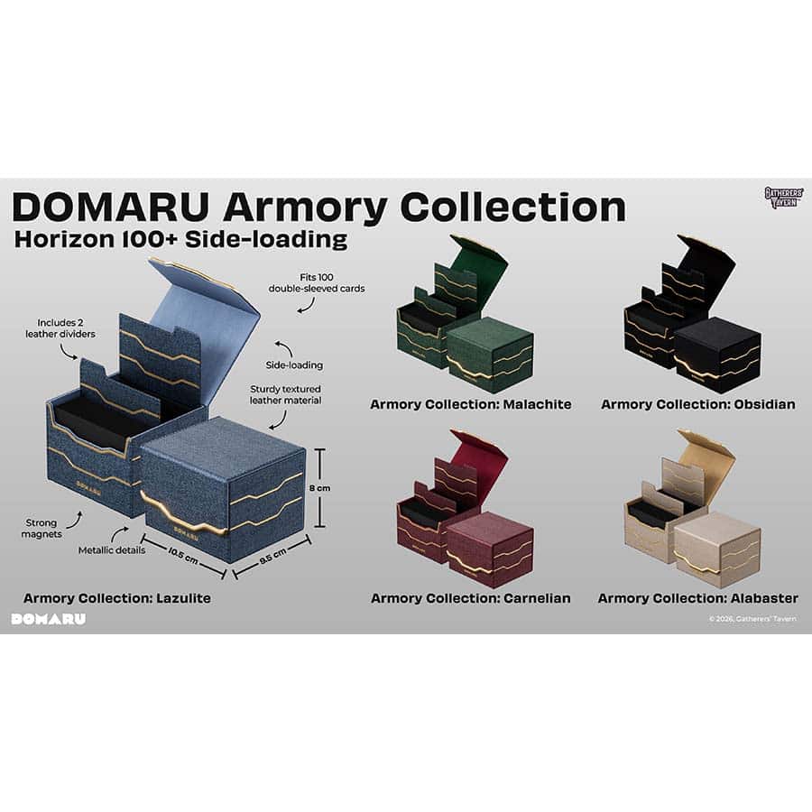 Domaru Armory Horizon 100-Plus Deck Box Obsidian