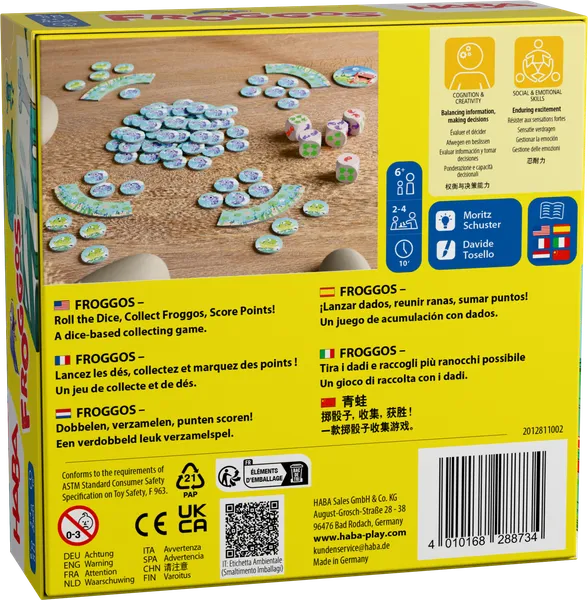 Froggo's Pond Party Dice Game