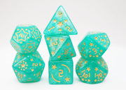 Shooting Stars RPG Dice Set Magnesium
