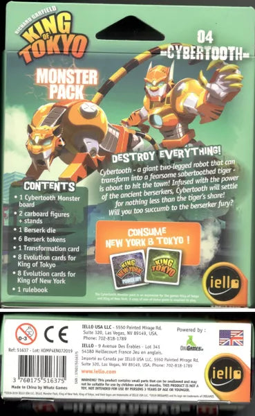 King of Tokyo: Monster Pack 4 Cybertooth