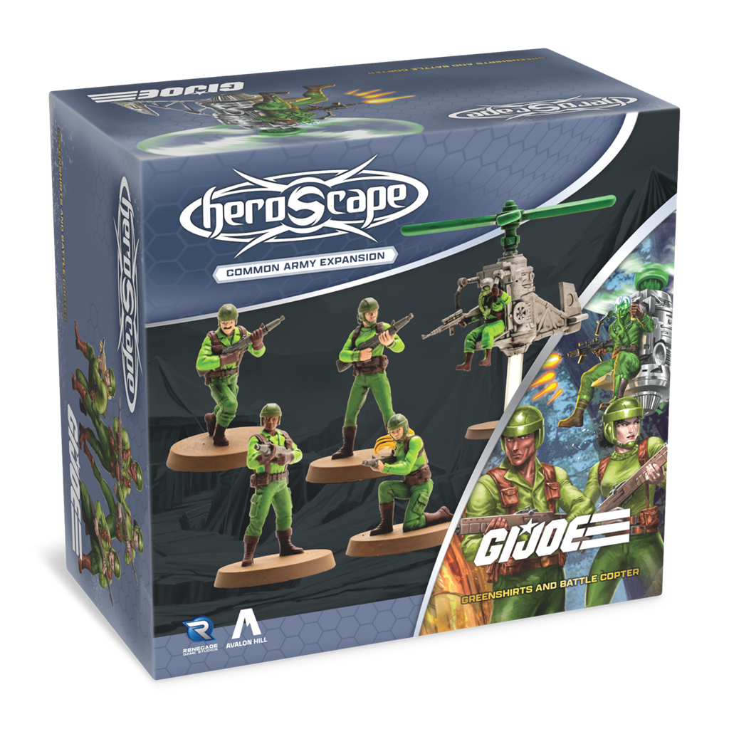 G.I. Joe Heroscape Greenshirts and Battler Copter Army Expansion