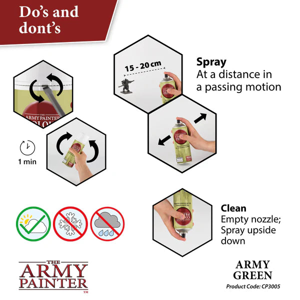 Colour Primer Army Green 400ml Spray