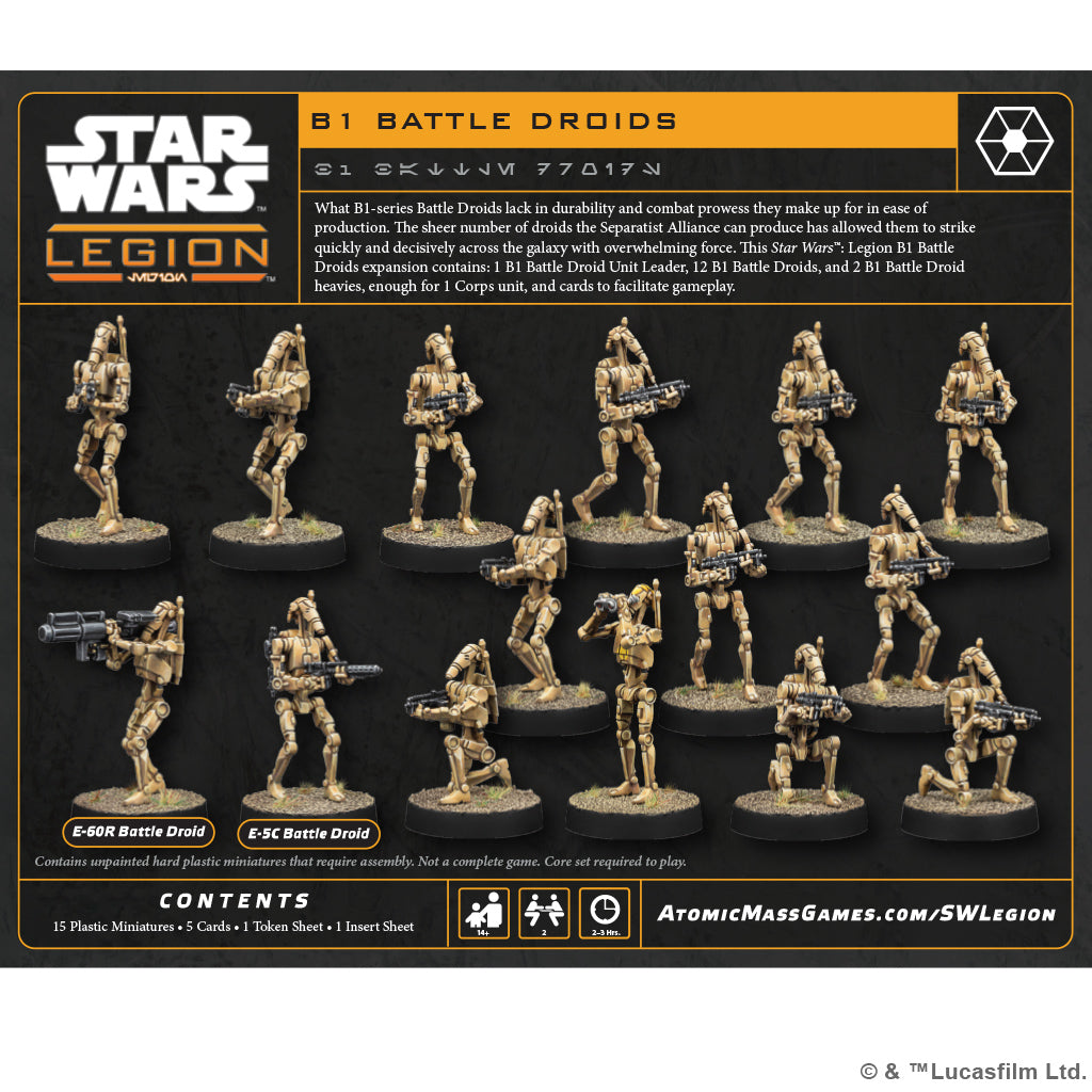 SW Legion B1 Battle Droids