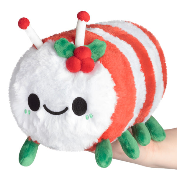 Mini Candy Cane Caterpillar Squishable 6"