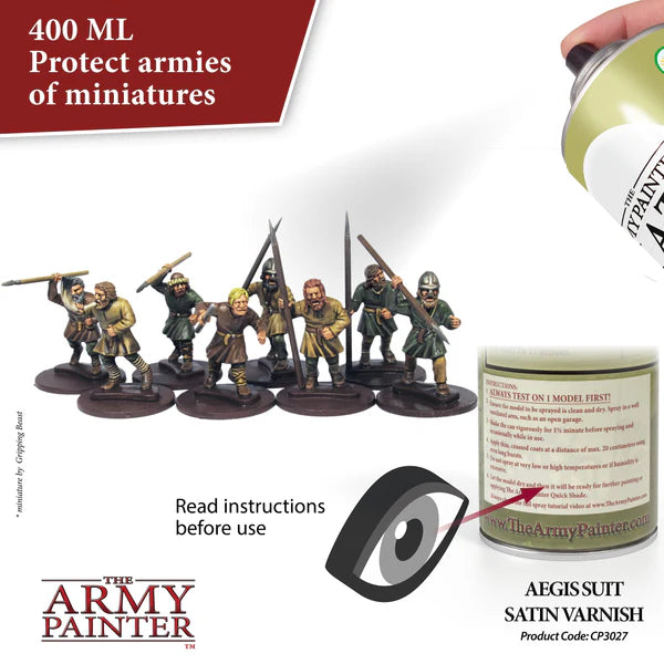 Aegis Suit Satin Varnish 400ml Spray