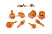PolyHero Bard 8 Dice Set Amber Ale