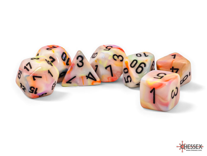 FestiveÃ‚Â® Mega-hedralÃ‚Â® CircusÃ¢â€žÂ¢/black 7-Die set