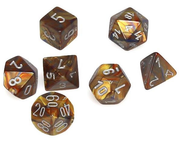 LustrousÃ‚Â® Mini-hedralÃ‚Â® Gold/silver 7-Die set