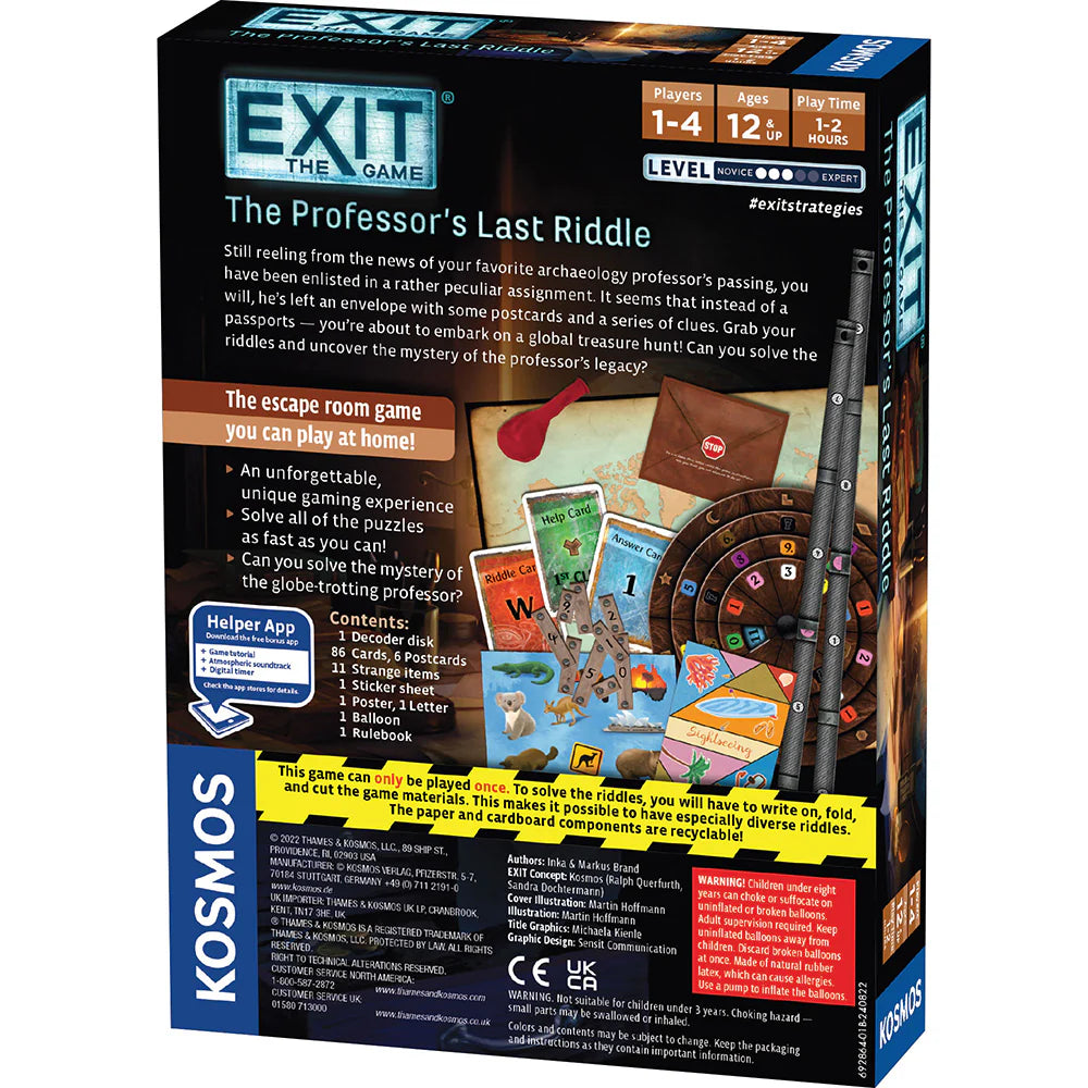 EXIT The Professor's Last Riddle