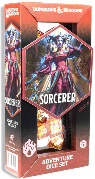 D&D Adventure Dice Sorcerer Orange
