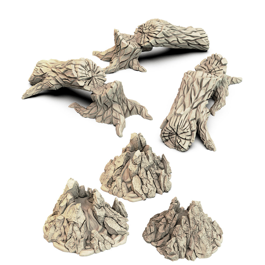 Dragon Eclipse Terrains (Grey)
