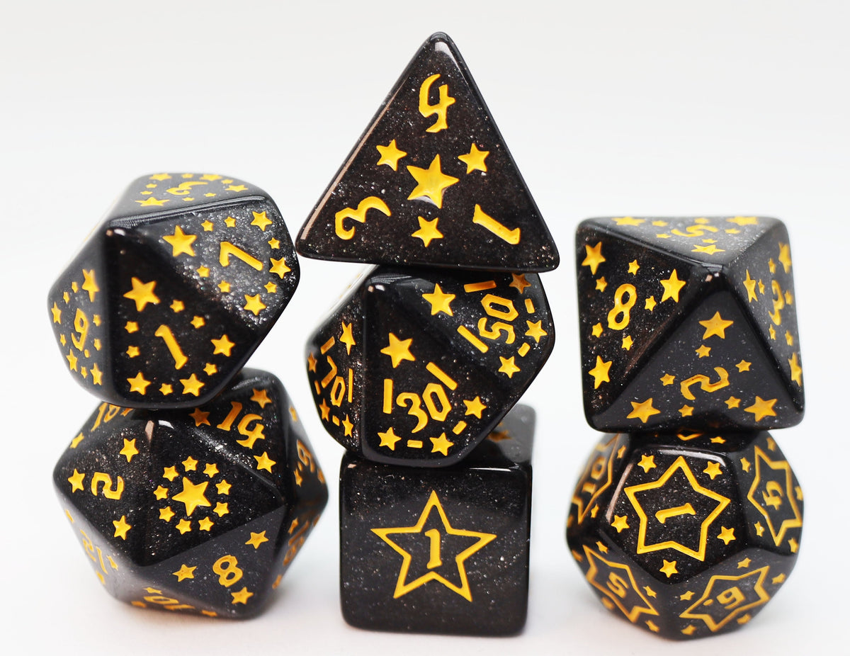 Shooting Stars RPG Dice Set Barium