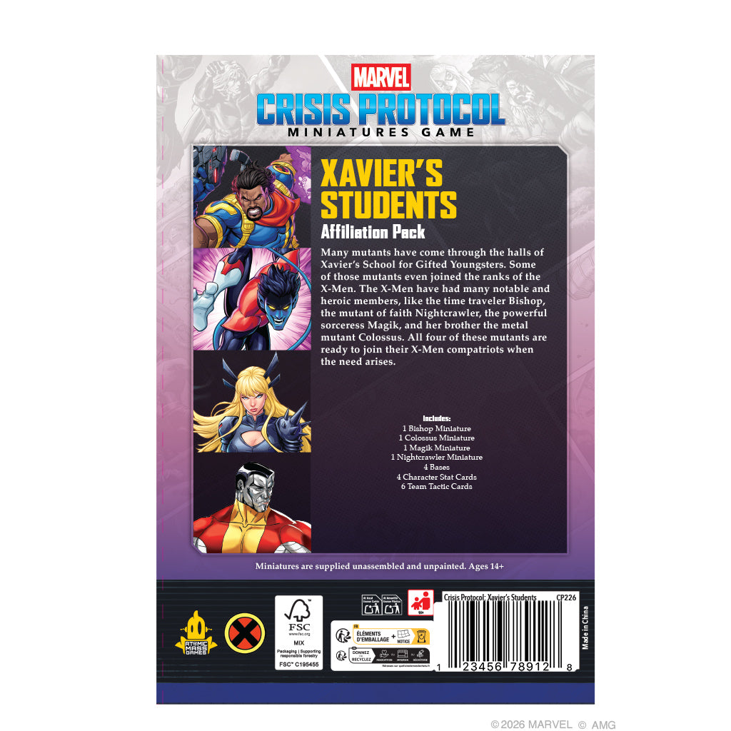Marvel: Crisis Protocol - Xavier’s Students Affiliation Pack