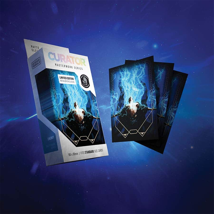 Orange Nebula Curator Sleeves (100) Energy