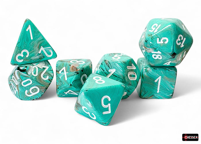 Marble Mega-hedralÃ‚Â® Oxi-CopperÃ¢â€žÂ¢/white 7-Die Set