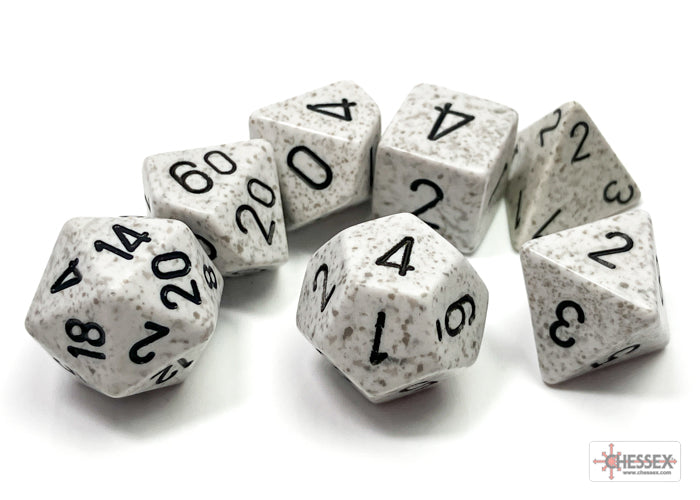 SpeckledÃ‚Â® Polyhedral Arctic CamoÃ¢â€žÂ¢ 7-Die Set