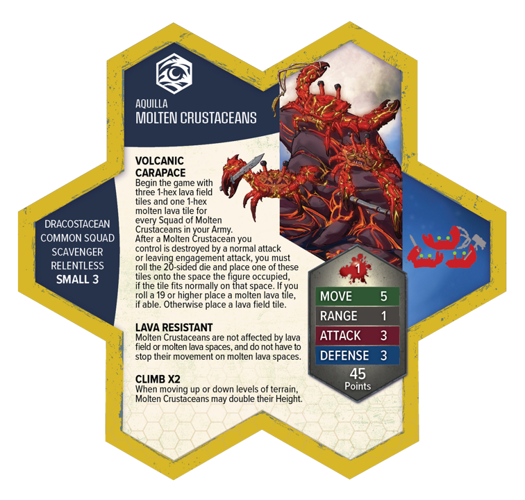 Heroscape Molten Crustaceans and Tanuki Tricksters Army Expansion
