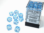 BorealisÃ‚Â® 12mm d6 IcicleÃ¢â€žÂ¢/light blue LuminaryÃ¢â€žÂ¢ Dice BlockÃ¢â€žÂ¢ (36 dice)