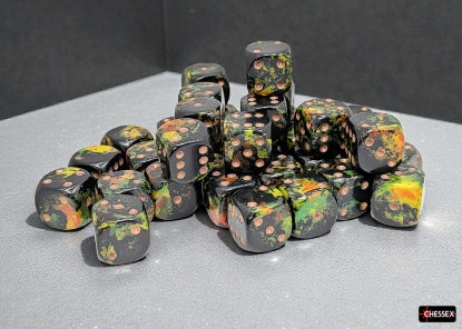 Brush 12mm d6 Deep Forest/Gold Dice BlockÃ¢â€žÂ¢ (36 dice)