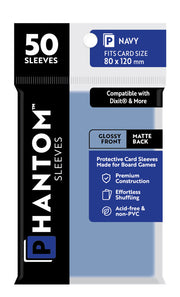 Phantom Navy Sleeves Gloss/Matte 80x120mm Clear 50ct