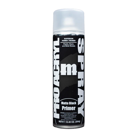 PRO Acryl Spray Matte Black Primer